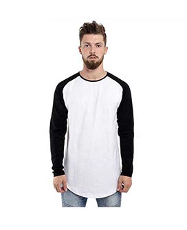 Long Sleeve Curve hem T-Shirts